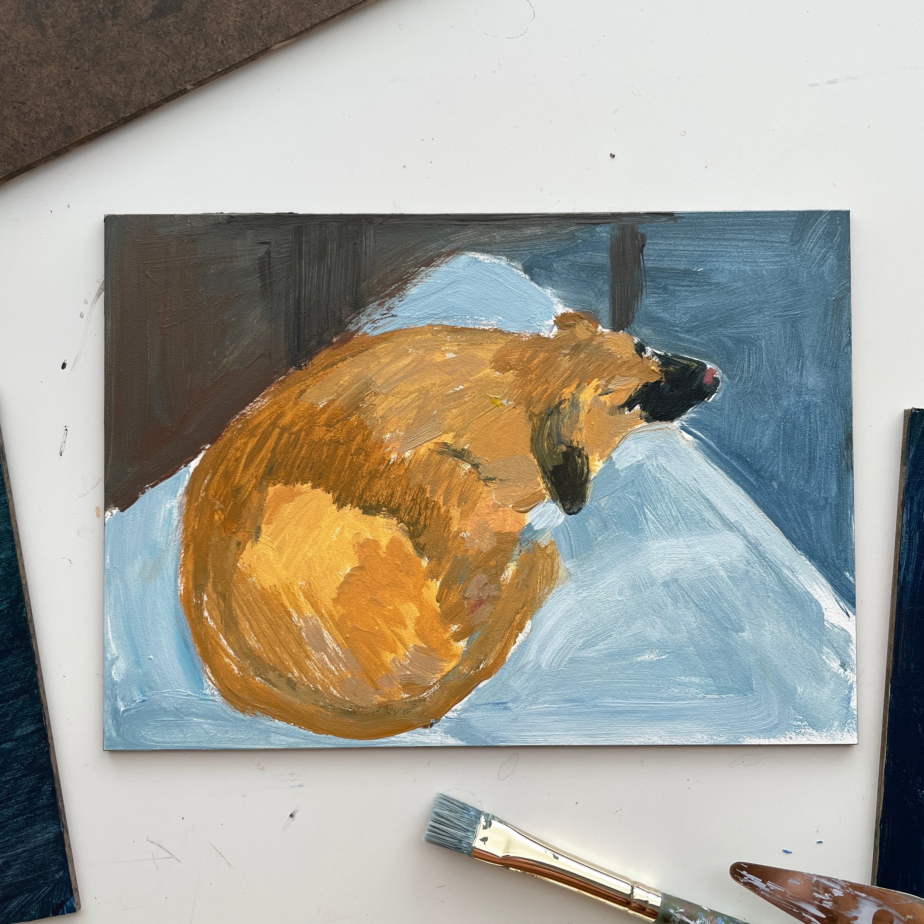 Kinda can’t stop painting the dog